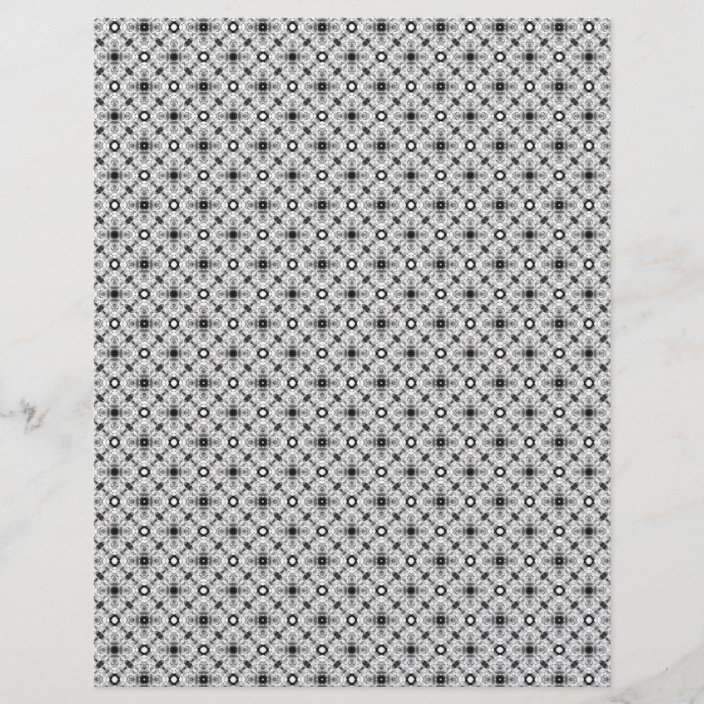Vintage Black White Plaid Scrapbook Paper Pages Zazzle Com