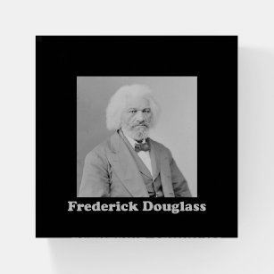 Vintage Black & White Portrait Frederick Douglass Paperweight