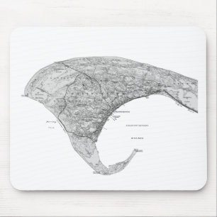 Vintage Black & White Provincetown Mouse Pad