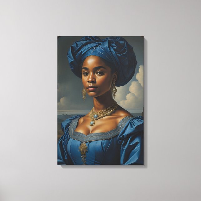 Vintage Black Woman from the 1800's Canvas Print (Front)