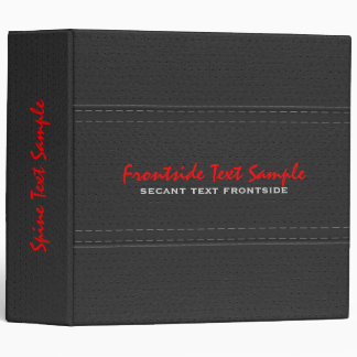 Vintage Black Worn-Out Faux Leather Look Binder