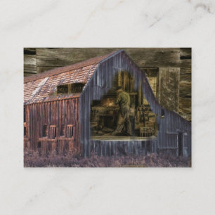 Vintage Blacksmith Shop Welder Business Card