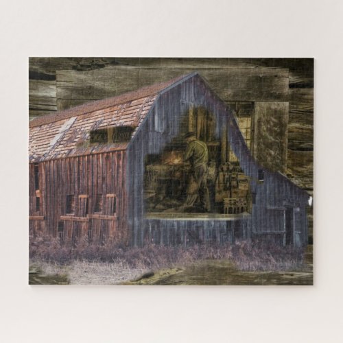 Vintage Blacksmith Shop Welder Jigsaw Puzzle