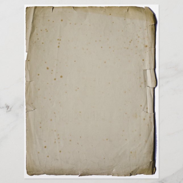 Vintage Blank Book Leaves  Letterhead (Front)