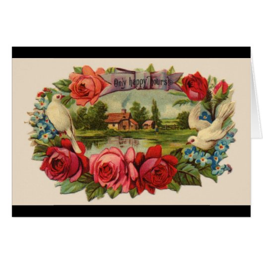 Vintage blank card (Front Horizontal)