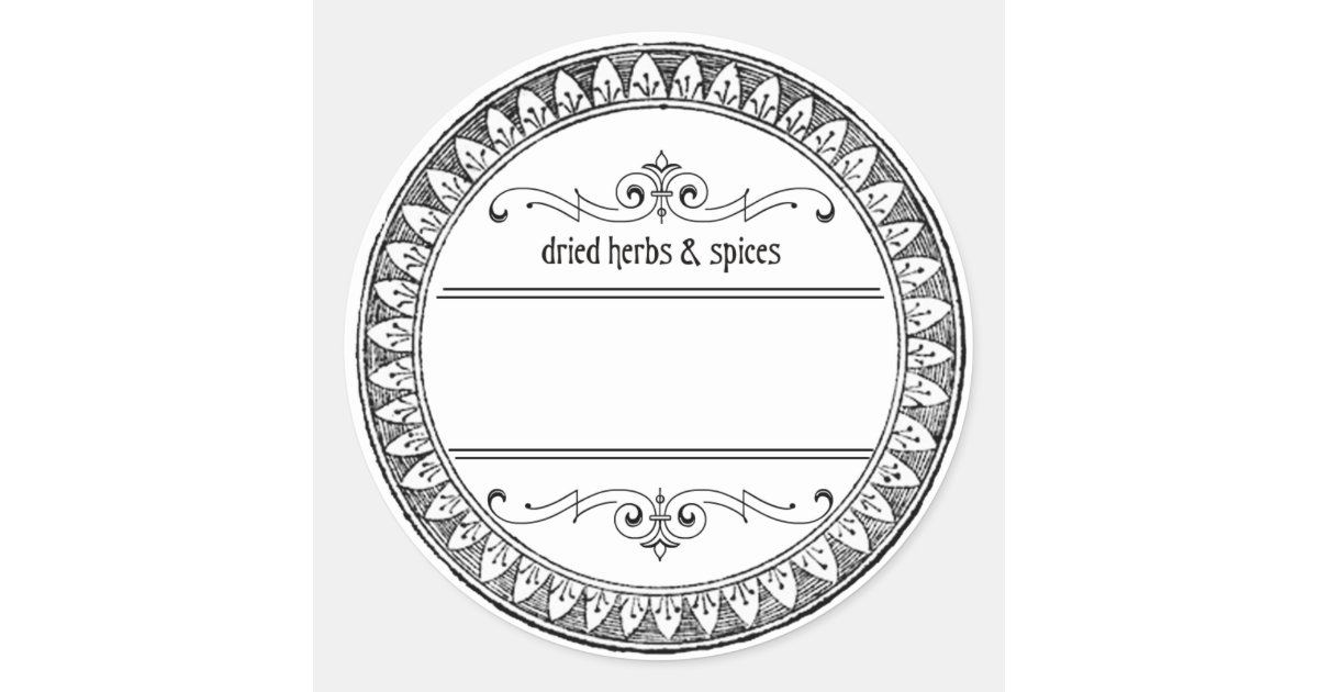 Editable Spice Jar Labels Template Edgy Font Minimalist Jar 