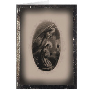 Vintage Blank Holy Card The Agony In The Garden