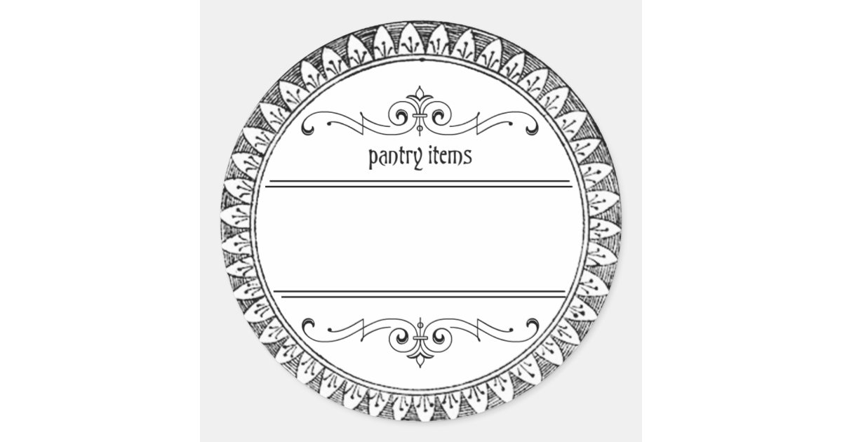 vintage blank pantry items labels zazzlecom