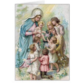 Vintage Blessed Virgin Mary Jesus Religious (Front)