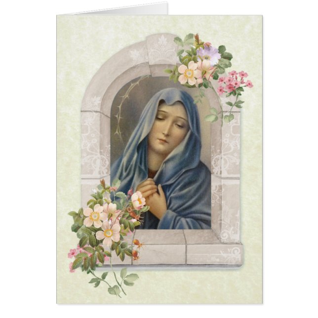 Vintage Blessed Virgin Mary Sorrowful Mother (Front)