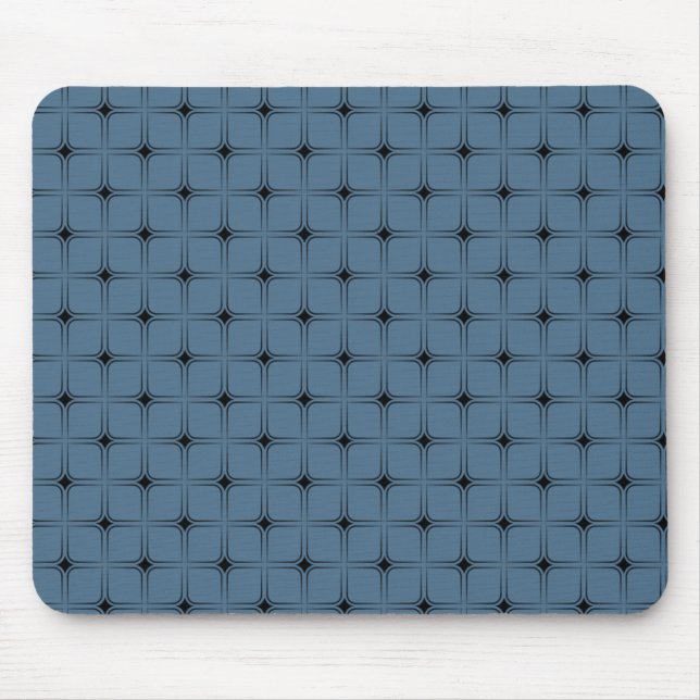 Vintage Bliss Mousepad, Blue Mouse Pad (Front)