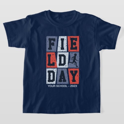 Vintage Blocks School Field Day Personalized T_Shirt