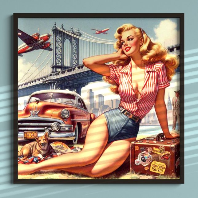 Vintage Blonde Pin-up Poster (Creator Uploaded)