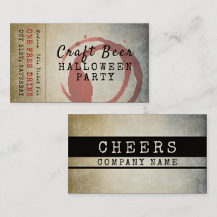 Vintage Bloody Stain Free Drink Discount Card