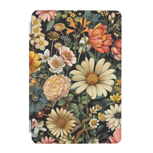 Vintage bloom pattern iPad mini cover (Front)
