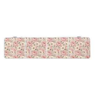 Vintage Blooming Peonies Pattern Beer Pong Table