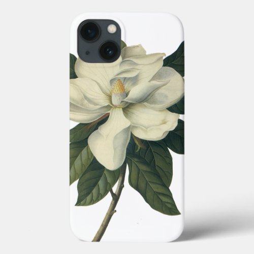 Vintage Blooming White Magnolia Blossom Flowers iPhone 13 Case