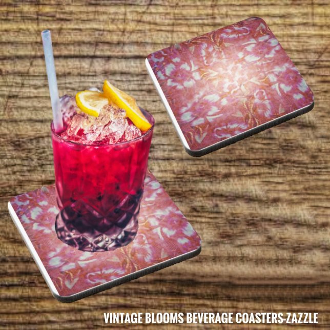 Vintage Blooms   Beverage Coaster (Creator Uploaded)