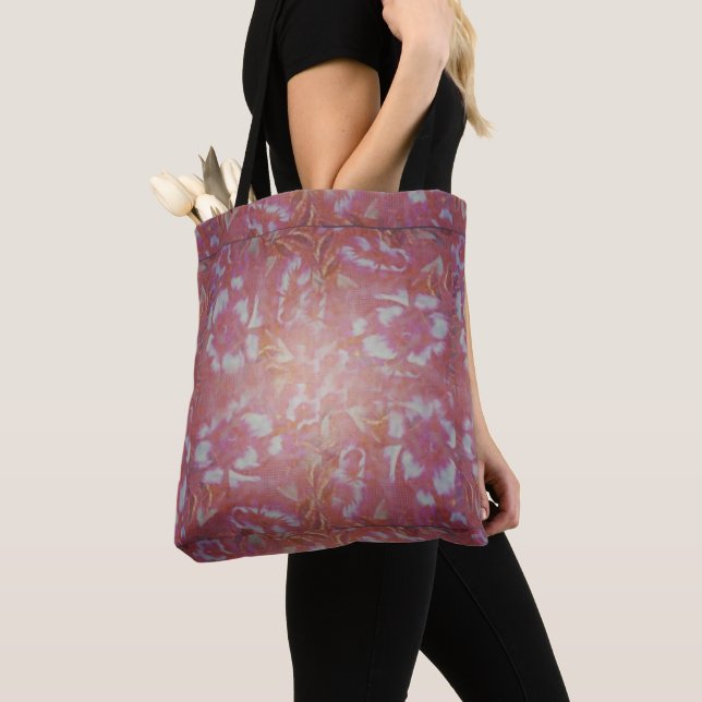 Vintage Blooms Tote Bag (Close Up)