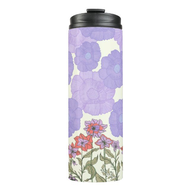 Vintage Bloomscape – Floral Botanical Kitchen Thermal Tumbler (Front)