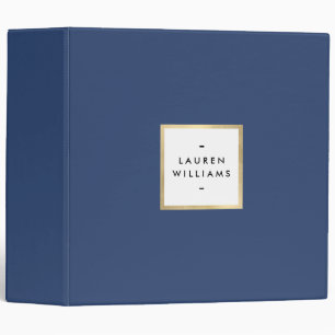 Vintage Blue  3 Ring Binder