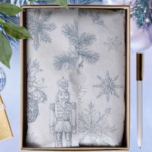 Vintage Blue and White Christmas Decoupage  Tissue Paper