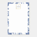 Vintage Blue and White Floral Pattern Post-it Notes