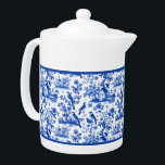 Vintage Blue and White French Floral Teapot<br><div class="desc">Vintage Blue and White French Floral Teapot Charm This beautifully detailed French floral teapot in classic blue and white adds a touch of vintage elegance to any kitchen. #vintage blue white teapot, #french floral kitchen decor, #elegant tea party style, #classic porcelain tea set, #blue white china pattern, #shabby chic home...</div>
