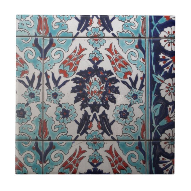 Vintage Blue and White Ottoman tile design (Front)