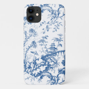 Vintage Blue and White Pagoda Chinoiserie iPhone 11 Case