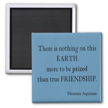 Vintage Blue Aquinas Friendship Quote / Quotes Magnet by Coolvintagequotes at Zazzle