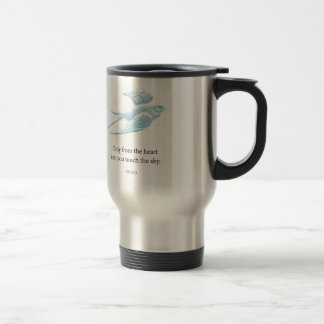 Vintage Blue Bird Travel Mug