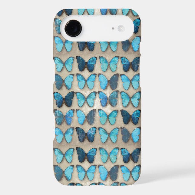 Vintage Blue Butterflies iPhone 7 Case (Back)