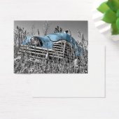 vintage blue car (Desk)