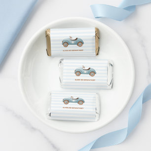 Vintage Blue Car Birthday Hershey's Miniatures