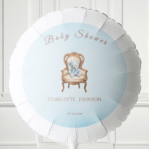 Vintage Blue Classic Boy Baby Shower Its a Boy Balloon