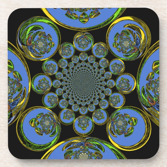 Vintage Blue Coaster (Front)