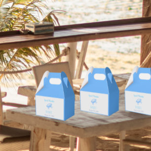 Vintage blue crab for weddings favor boxes