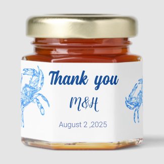 Vintage blue crab for weddings  