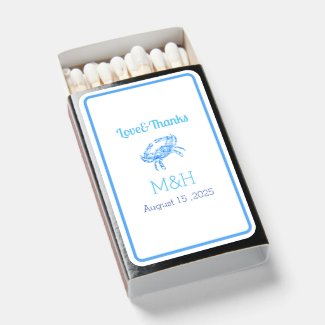 Vintage blue crab for weddings  