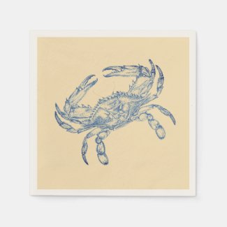 Vintage  blue  crab no2   