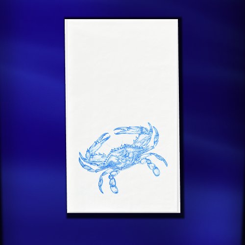 Vintage  blue  crab paper guest towels