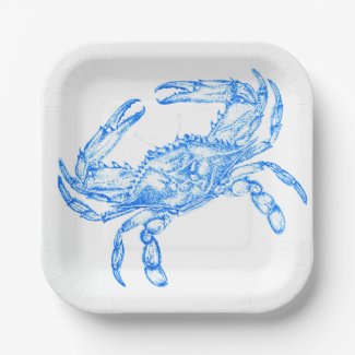 Vintage  blue  crab