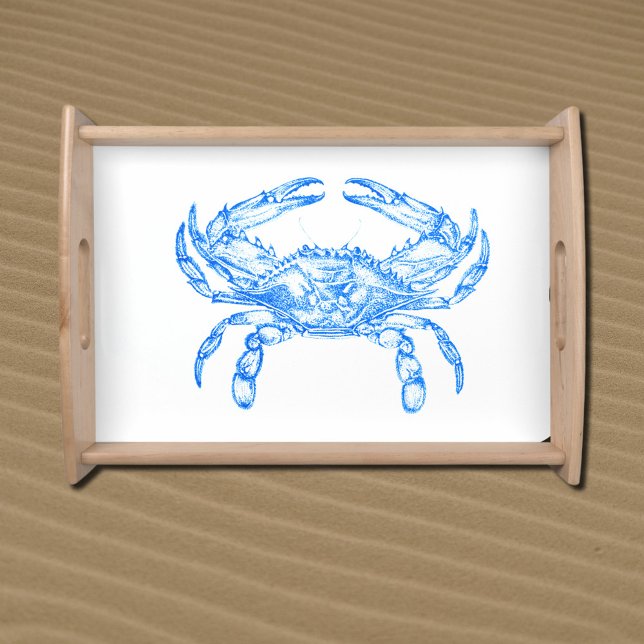 Vintage  blue  crab  serving tray (Creator Uploaded)