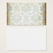Vintage Blue Damask (Front & Back)