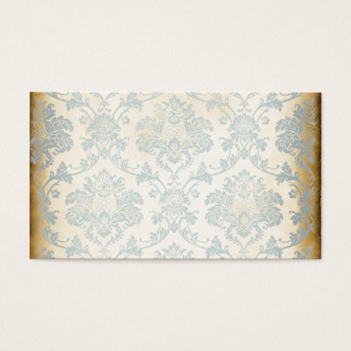 Vintage Blue Damask Business Cards