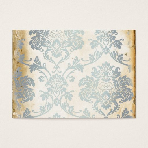 Customizable Vintage Blue Damask Business Card Templates