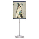 Vintage Blue Dog Lamp at Zazzle