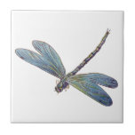 Vintage Blue Dragonfly Ceramic Tile at Zazzle