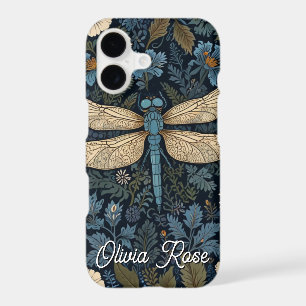 Vintage blue Dragonfly iPhone 17 Case